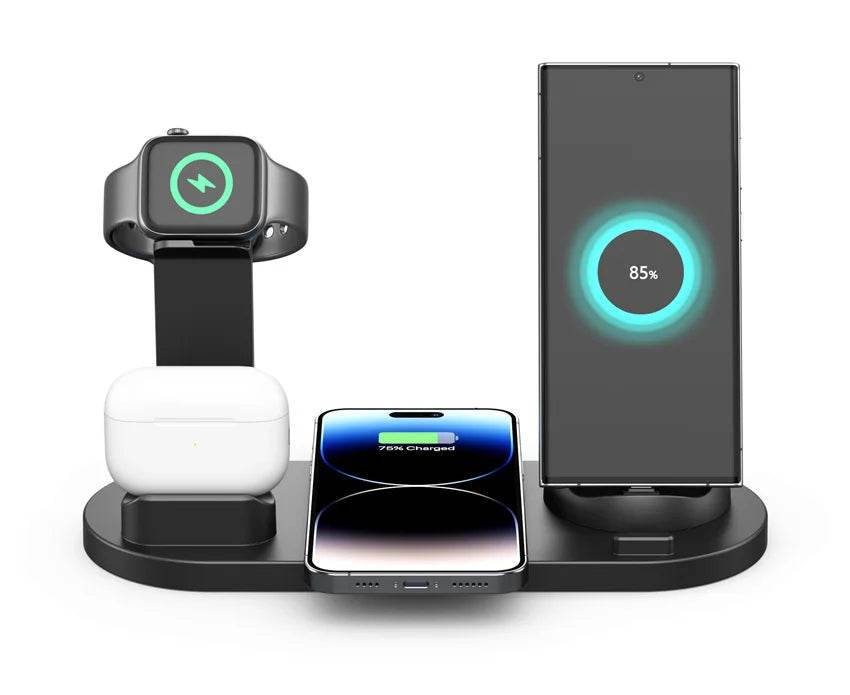 Fitzsi Essentials 30W Wireless Charging Stand for Home or Office with dual device charging for phone and smartwatch