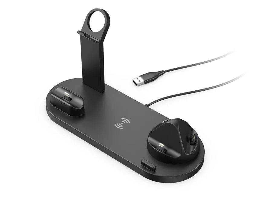 Fitzsi Essentials 30W Wireless Charging Stand for Home or Office with Dual Charging Ports