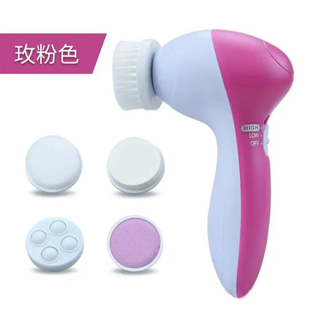 Fitzsi Essentials 5 in 1 face brush cleaner with multiple brush heads for effective skin cleansing