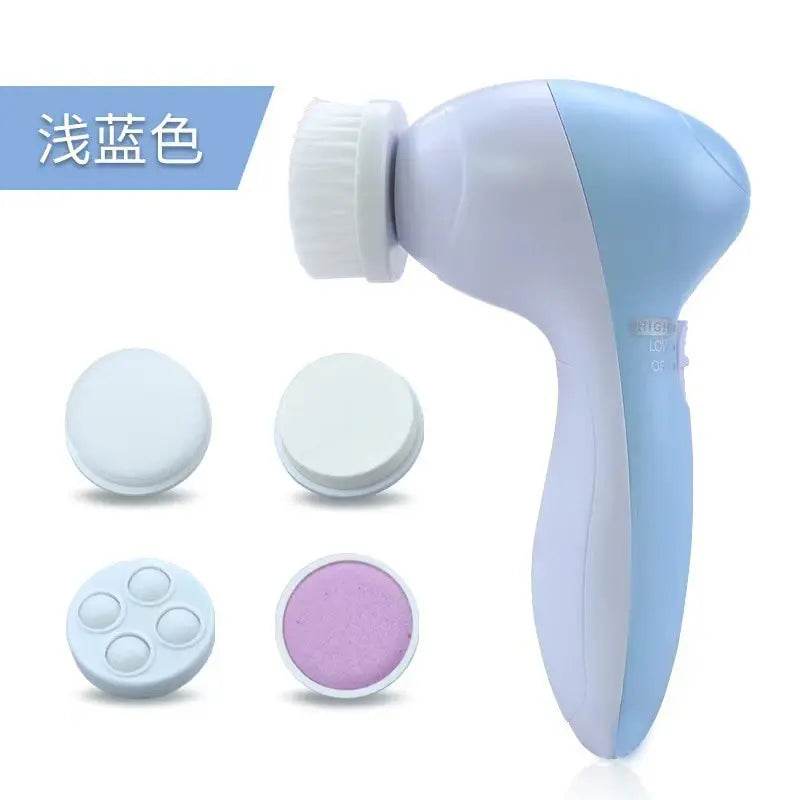 Fitzsi Essentials 5 in 1 face brush cleaner with interchangeable brush heads for effective cleansing