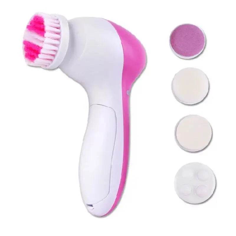 Fitzsi Essentials 5 in 1 face brush cleaner with multiple brush heads for thorough skincare cleansing