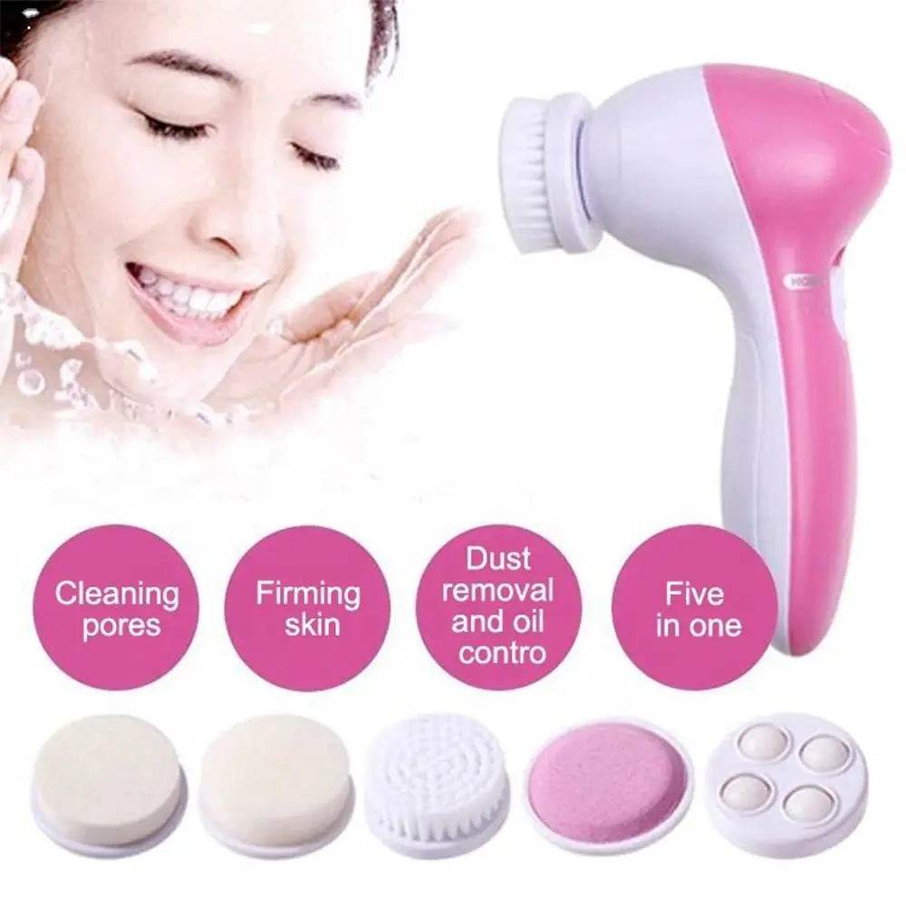 Fitzsi Essentials 5 in 1 face brush cleaner for deep cleansing and skin care