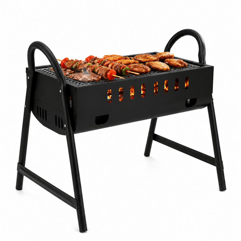 Portable Charcoal BBQ Grill – Outdoor Garden & Camping BBQ