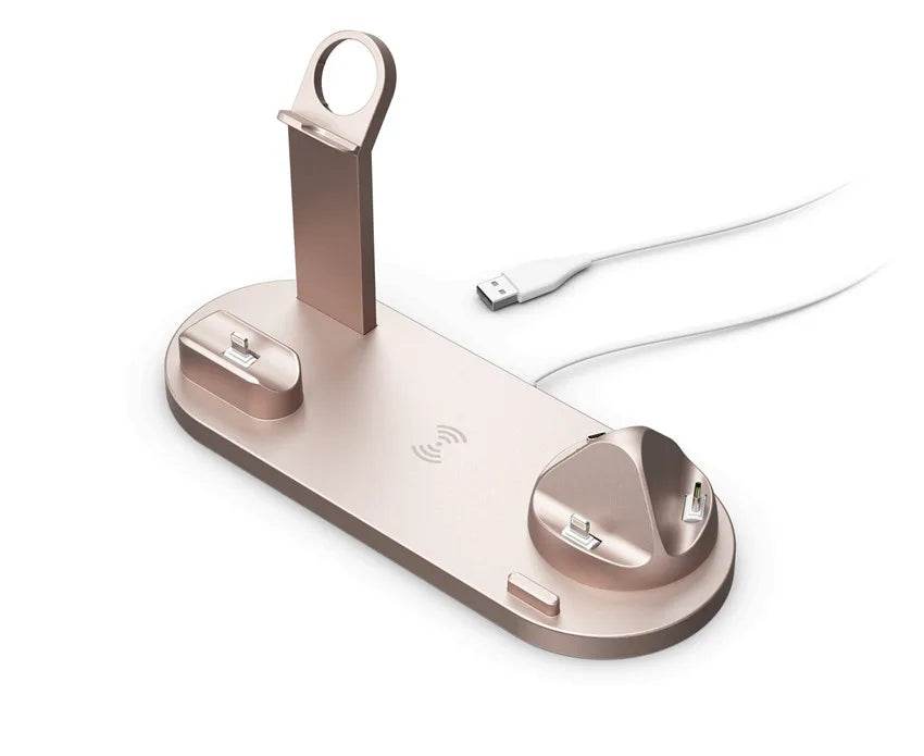 30W Wireless Charger Stand 7 in 1 Dock Station for iPhone 14 13 12 11 XR, Apple Watch, AirPods Pro, iWatch 8 7 6 Fast Charging - Fitzsi Essentials