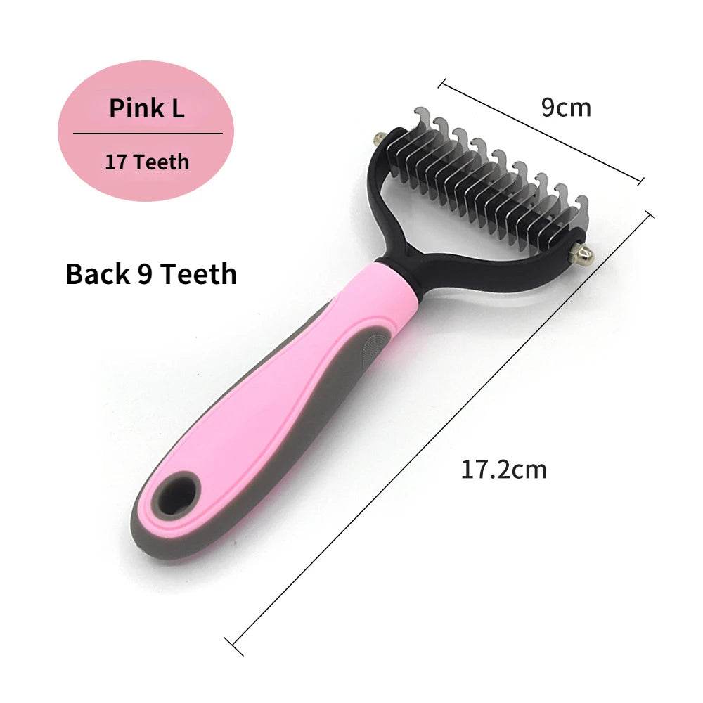 Professional Pet Deshedding Brush for Dog Hair Removal and Fur Knot Cutting - Fitzsi Essentials