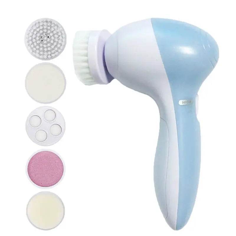 Electric Facial Cleaner 5 IN 1 Face Cleansing Brush Spa Skin Care Machine - Fitzsi Essentials