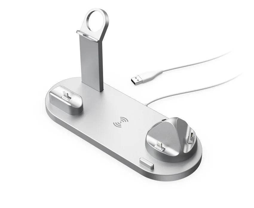30W Wireless Charger Stand 7 in 1 Dock Station for iPhone 14 13 12 11 XR, Apple Watch, AirPods Pro, iWatch 8 7 6 Fast Charging - Fitzsi Essentials