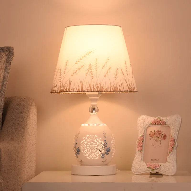 European Style Crystal Table Lamp Simple Modern Bedroom Bedside Lamp - Fitzsi Essentials