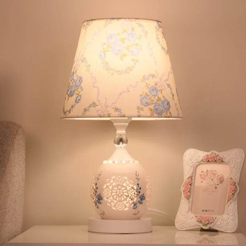 European Style Crystal Table Lamp Simple Modern Bedroom Bedside Lamp - Fitzsi Essentials