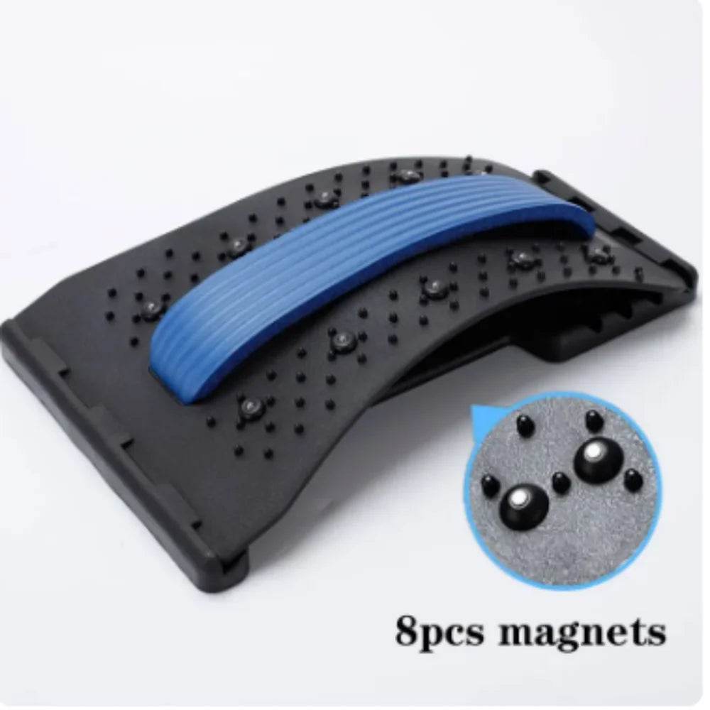 Fitzsi Essentials adjustable back stretcher massager with eight magnets for back relief and comfort