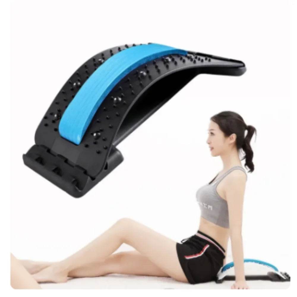 Fitzsi Essentials adjustable back stretcher massager for spinal alignment and muscle relaxation
