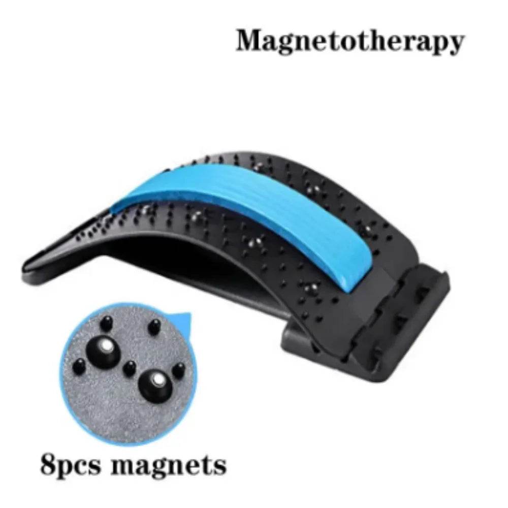 Fitzsi Essentials adjustable back stretcher massager with magnetotherapy and eight magnets for back pain relief