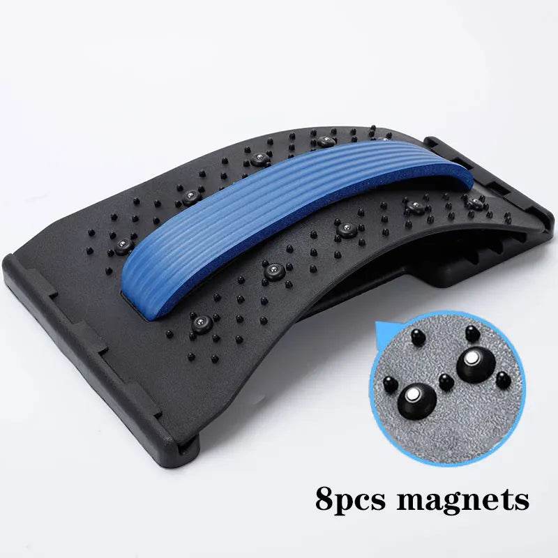 Fitzsi Essentials adjustable back stretcher massager with 8 magnets for effective spine relief