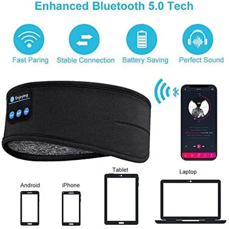 Fitzsi Essentials Bluetooth sleeping headphones with enhanced Bluetooth 5.0 for stable connection and perfect sound