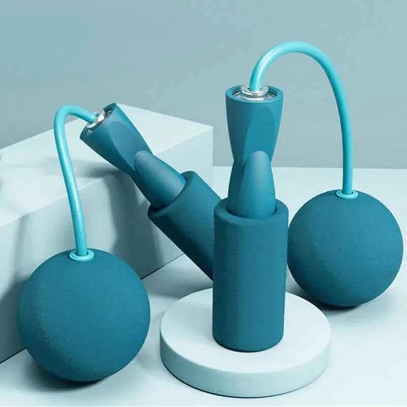 Fitzsi Essentials cordless jump rope fitness in teal color with soft grips for comfortable workouts