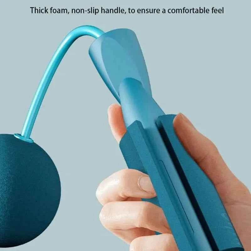 Fitzsi Essentials cordless jump rope fitness with thick foam non-slip handle for a comfortable grip
