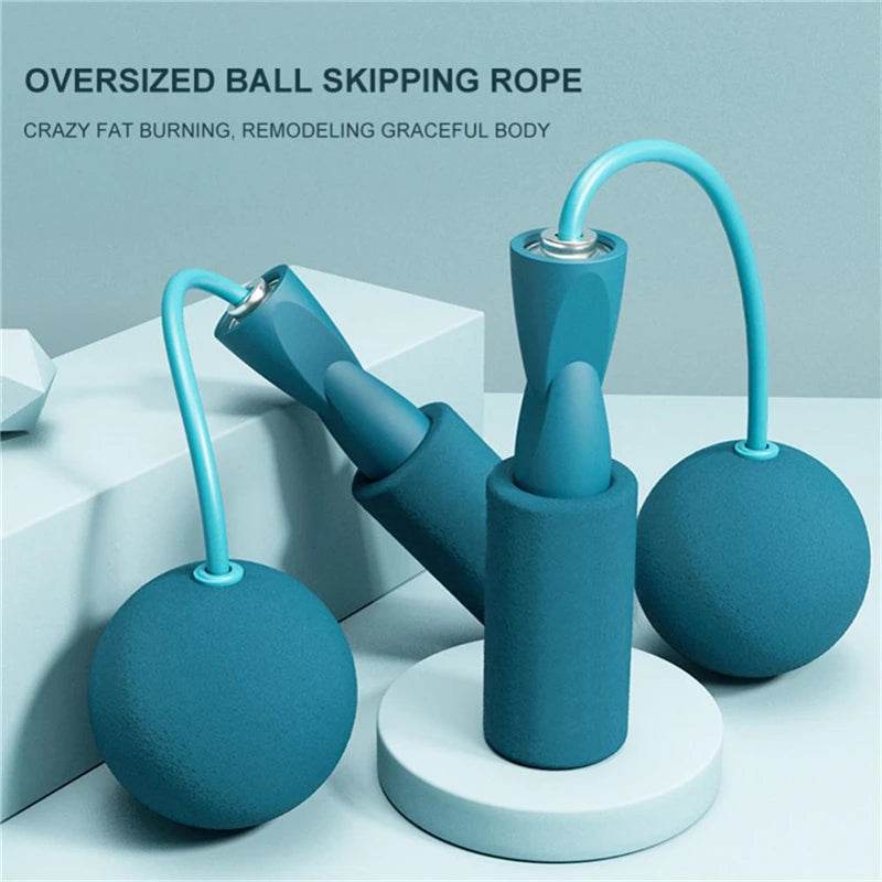 Fitzsi Essentials Cordless Jump Rope Fitness with oversized balls for effective workouts and fat burning