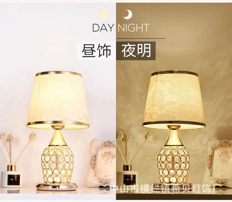 Fitzsi Essentials Crystal Lamp for Bedroom with Elegant Design and Soft Lighting for Day and Night Use