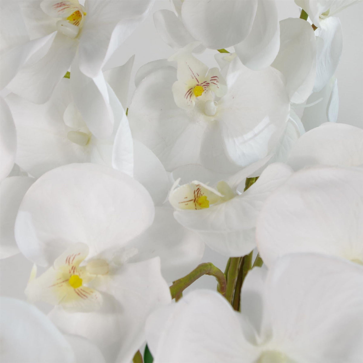 85cm Artificial White Orchid Plant – Deluxe Bush with Pot