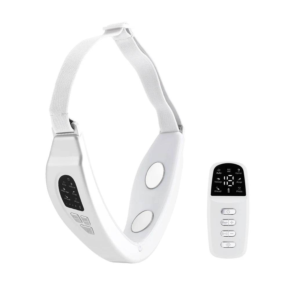 Fitzsi Essentials Electric Face Slimming Device with Adjustable Headband and Remote Control for Facial Contouring