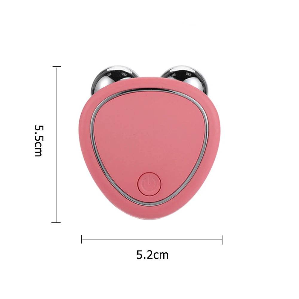 Fitzsi Essentials EMS face lifting device for youthful skin in pink, featuring ergonomic design and compact size