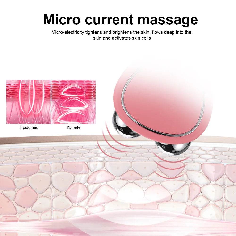 Fitzsi Essentials EMS face lifting device for Youthful Skin with micro current massage technology demonstrating skin activation