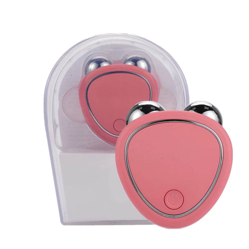 Fitzsi Essentials EMS face lifting device for Youthful Skin in pink, compact and easy to use