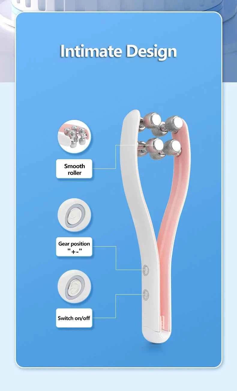 Fitzsi Essentials face lifting roller massager with smooth rollers and gear positions for effective facial treatment
