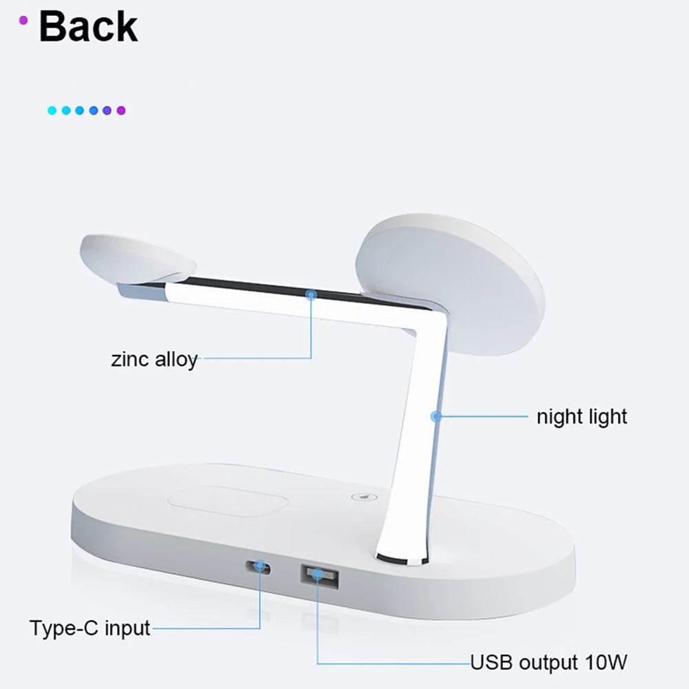 Fitzsi Essentials fast wireless charger stand with zinc alloy and built-in night light features