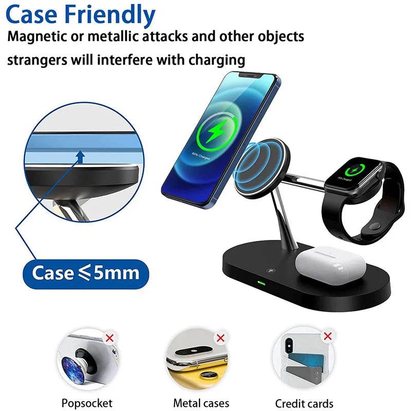 Fitzsi Essentials fast wireless charger stand with adjustable design for easy device charging