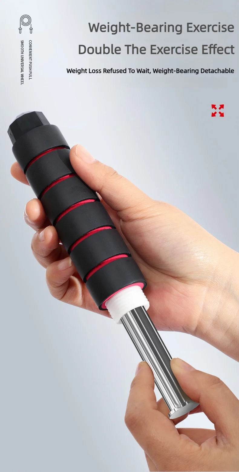 Fitzsi Essentials Weight-Bearing Jump Rope for Fitness Workout with Detachable Handle for Enhanced Training