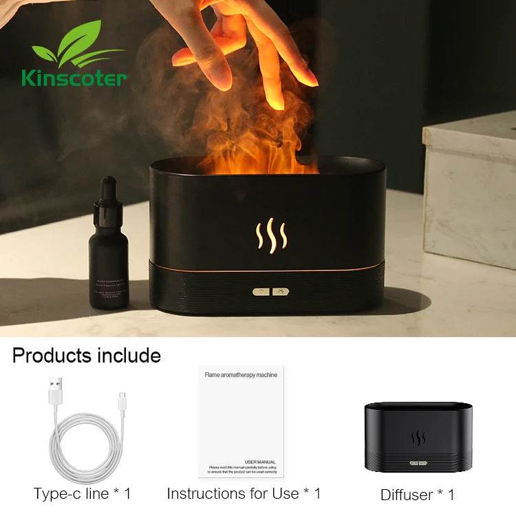 Fitzsi Essentials cool mist humidifier with calming mist and essential oils for home relaxation