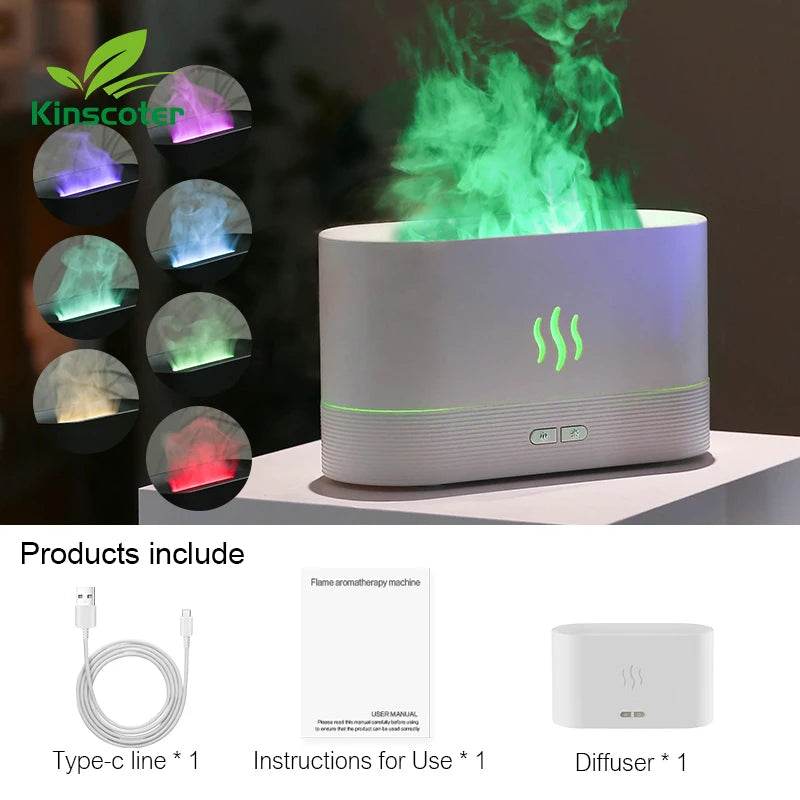 Fitzsi Essentials cool mist humidifier with colorful mist options for improved air quality and ambiance