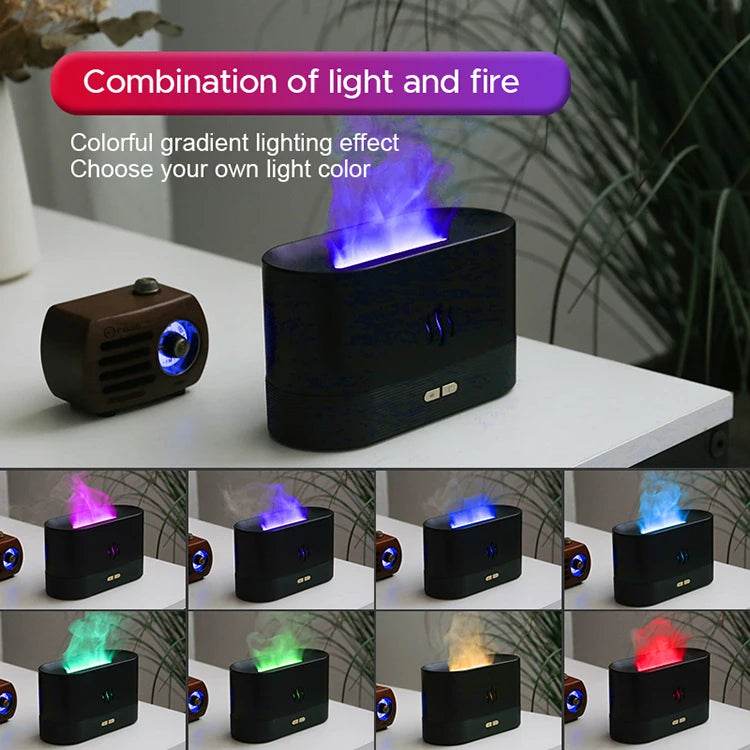 Fitzsi Essentials Cool Mist Humidifier with colorful gradient lighting for enhanced ambiance and comfort