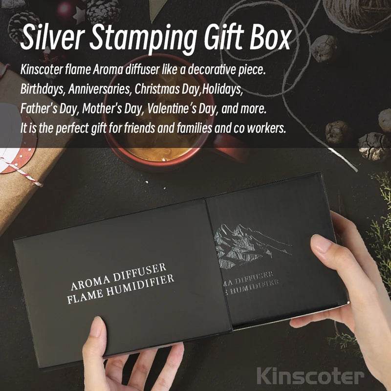 Fitzsi Essentials cool mist humidifier in a stylish silver gift box for special occasions and holidays