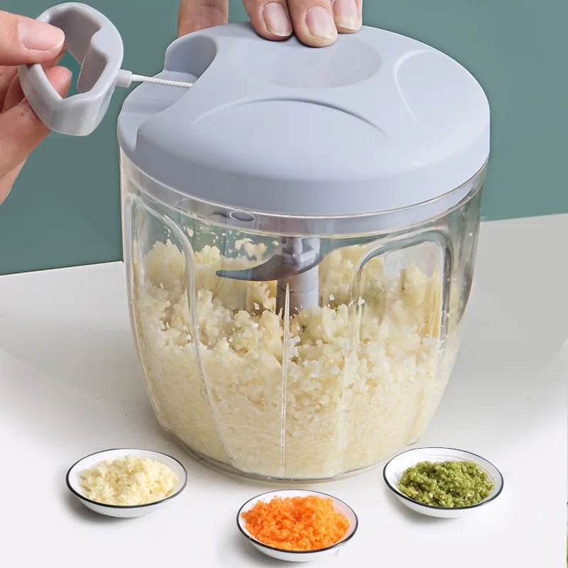 Fitzsi Essentials meat and garlic mincer with easy pull handle for efficient chopping