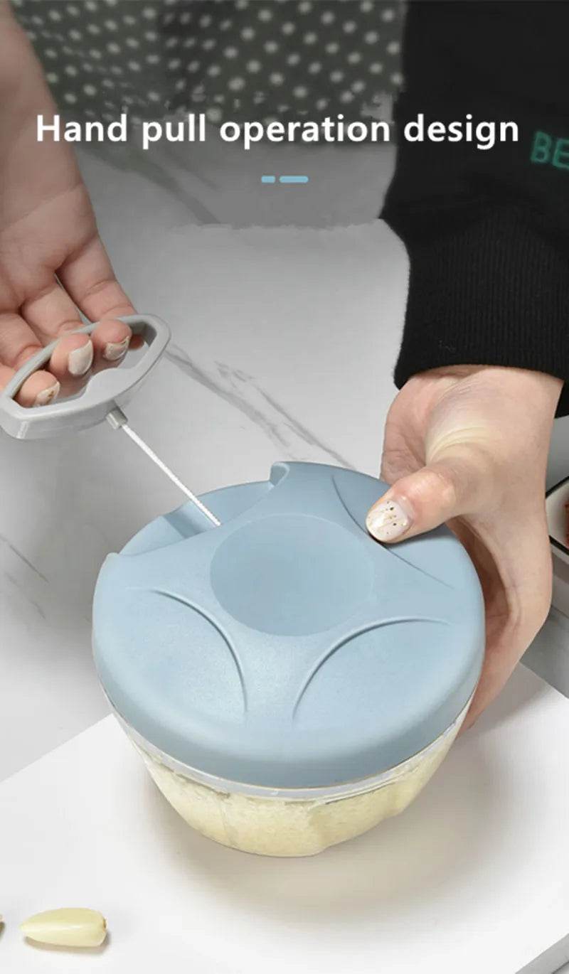 Fitzsi Essentials meat and garlic mincer with hand pull operation design for easy food prep