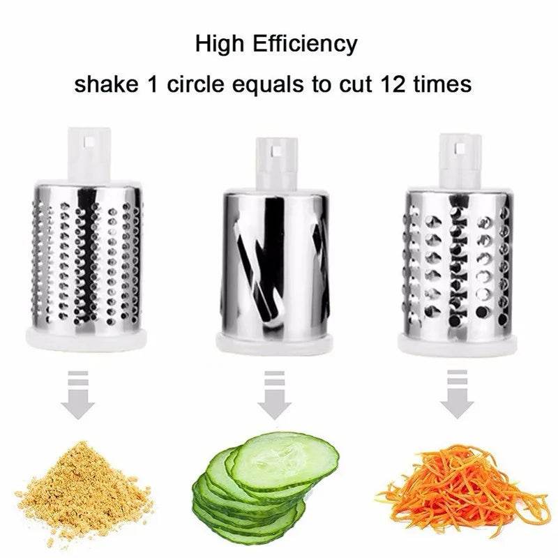 Fitzsi Essentials multifunctional vegetable slicer with interchangeable blades for quick slicing and grating