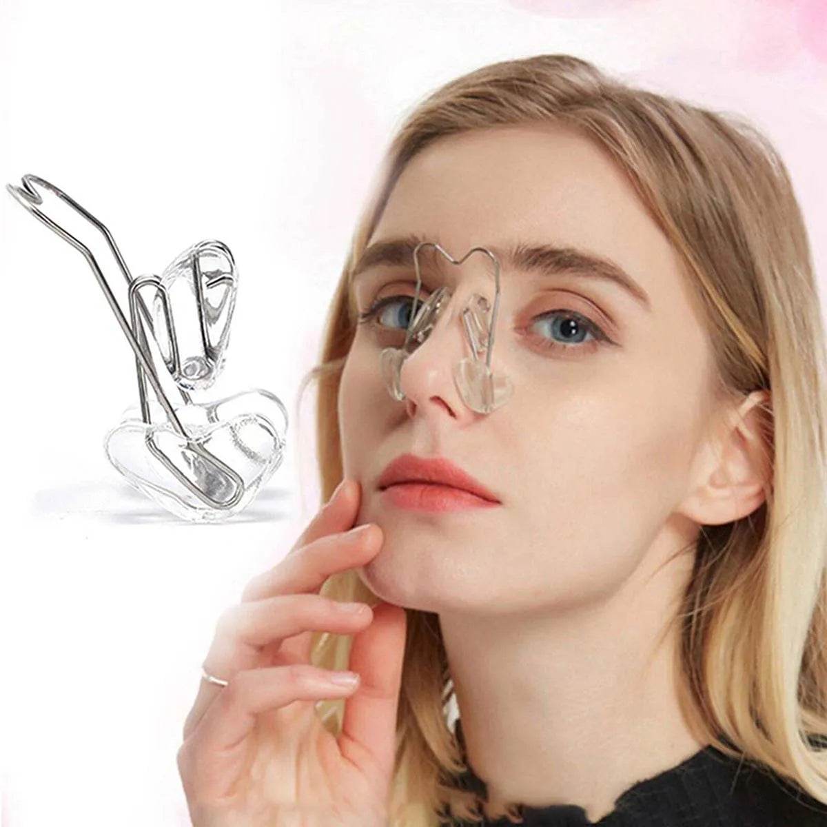 Clear nose clip for reshaping designed for effective nose contouring and enhancement