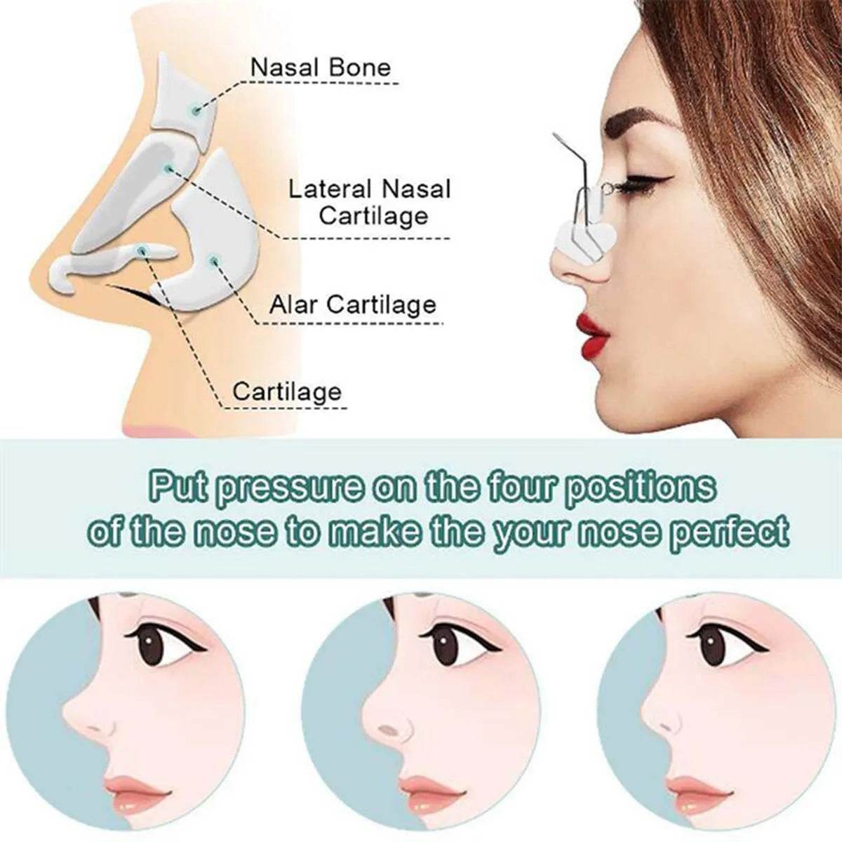 Fitzsi Essentials Nose Clip for Reshaping with Instructions for Perfecting Nose Shape