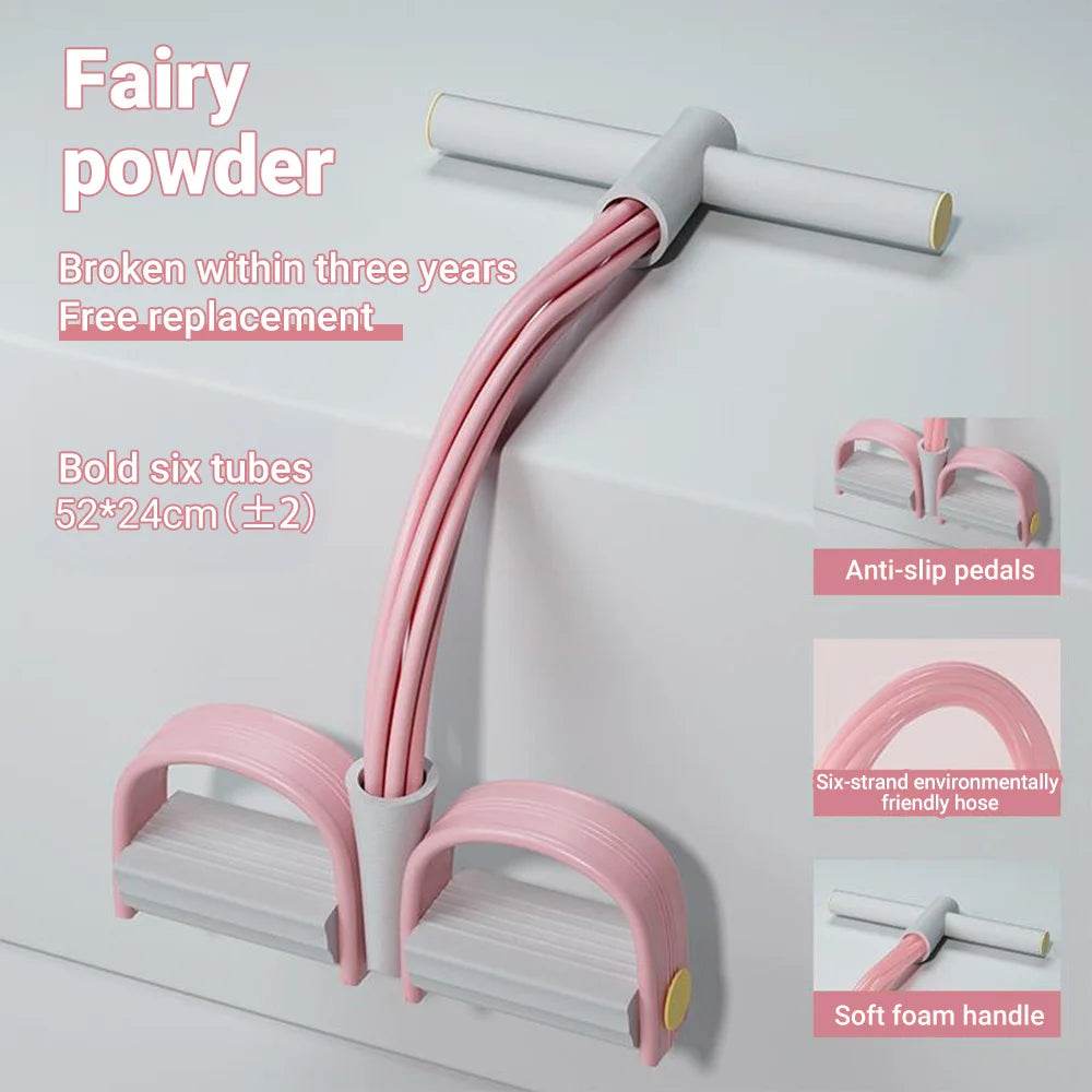 Fitzsi Essentials Resistance Bands Workout Equipment with soft foam handles and anti-slip pedals