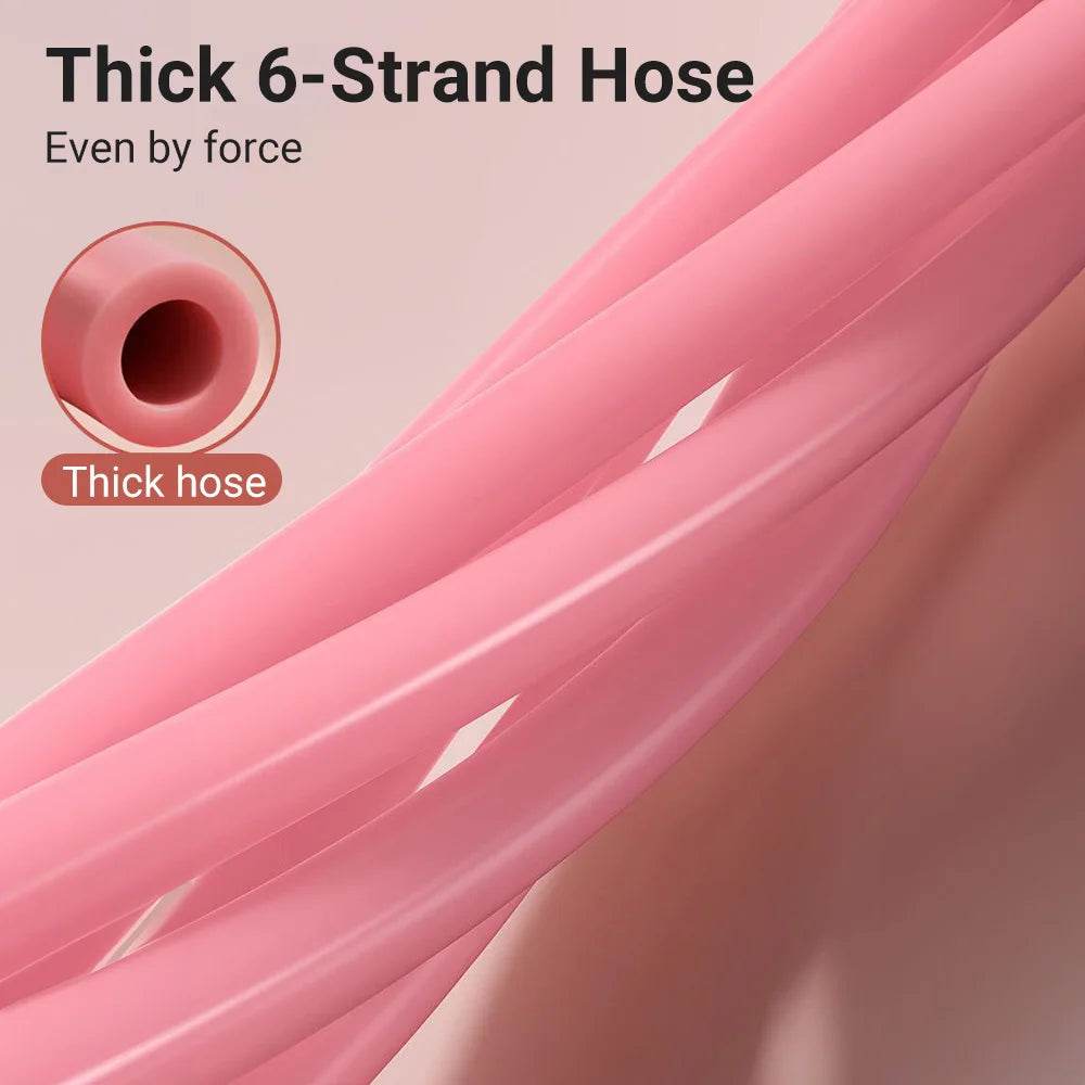 Thick 6-strand hose for resistance bands workout with durable design for strength training