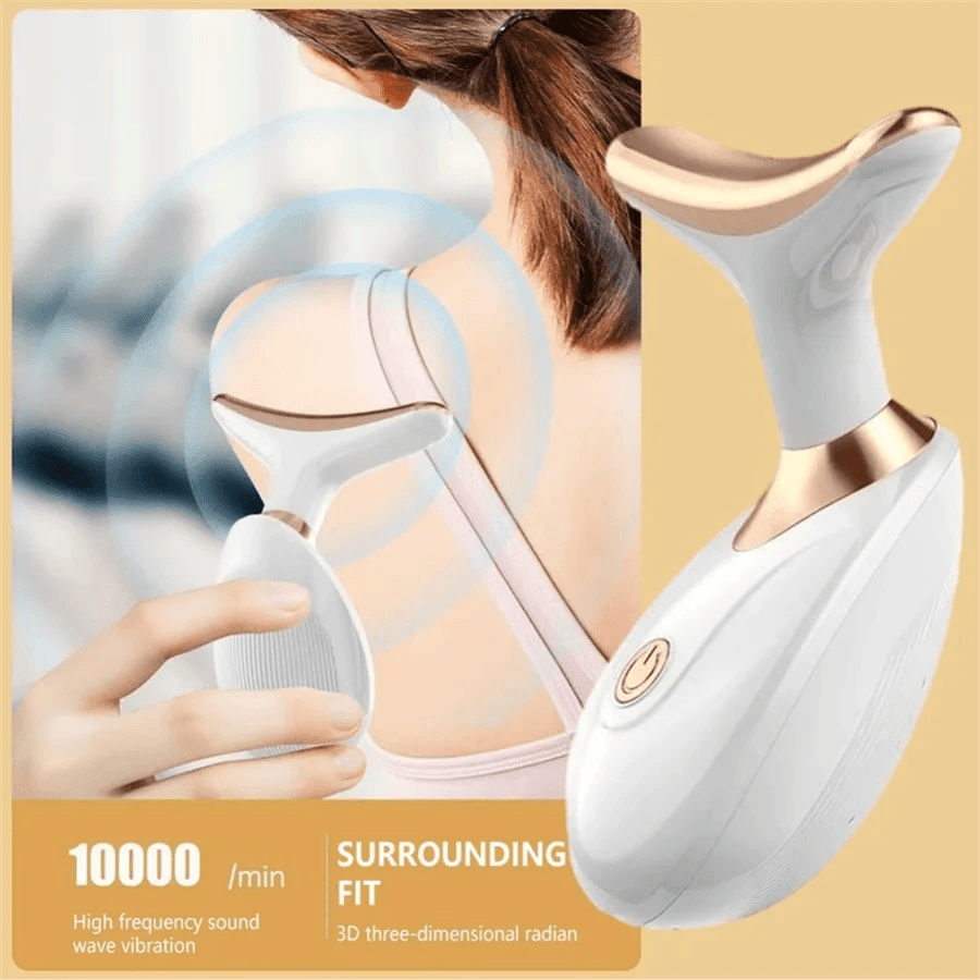 Fitzsi Essentials portable face massager with 3D fit and high-frequency sound wave vibration for skincare