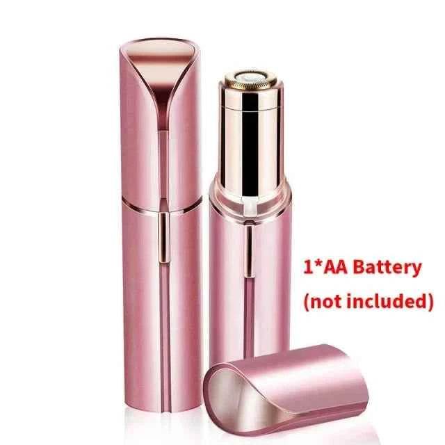 Fitzsi Essentials portable facial hair remover in pink with compact design, battery not included