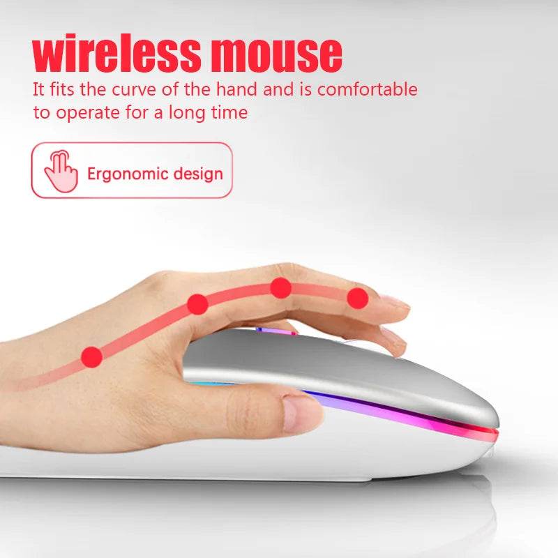 Fitzsi Essentials rechargeable Bluetooth wireless mouse designed for comfort with an ergonomic grip