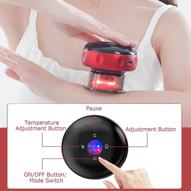 Fitzsi Essentials Smart Body Scraping Device with temperature adjustment and mode switch for effective body care