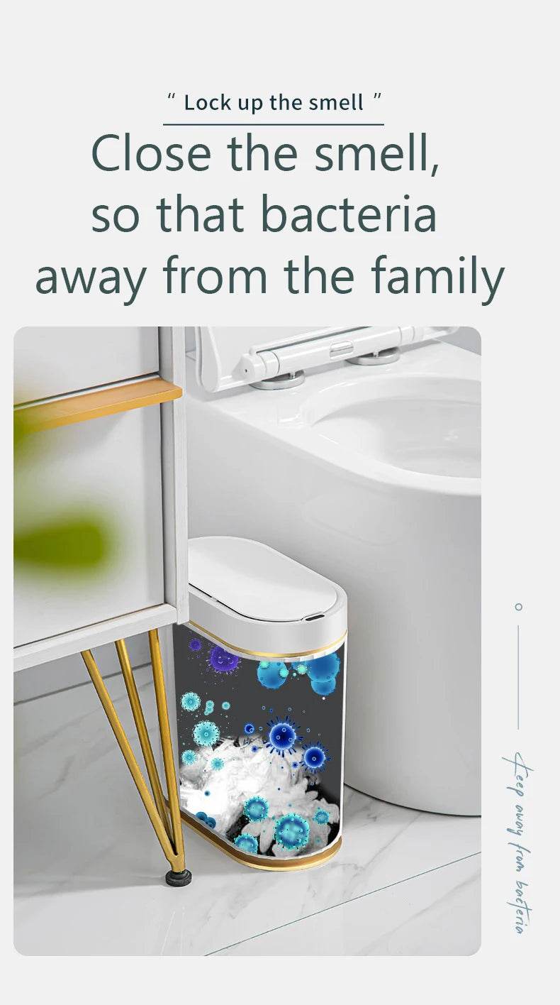 Fitzsi Essentials smart tech waste bin designed to reduce odors and keep bacteria away from your family