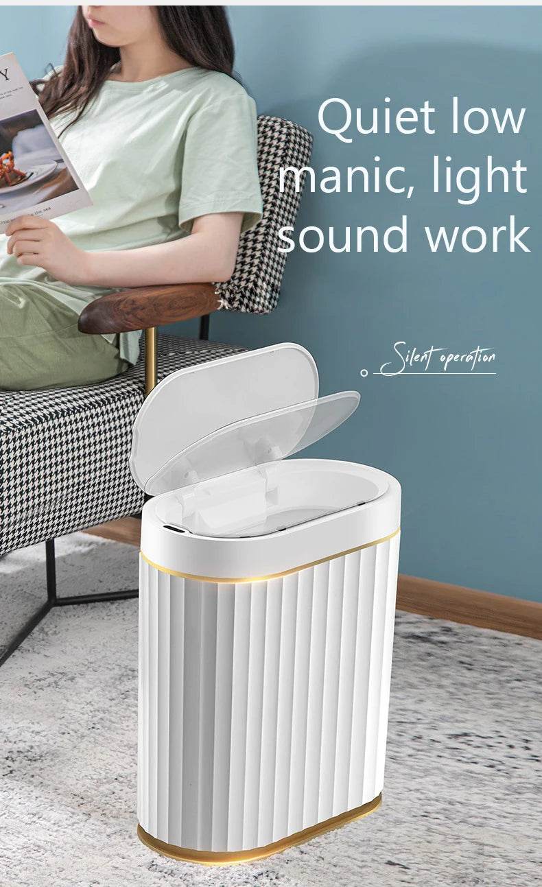 Fitzsi Essentials smart tech waste bin with automatic lid and silent operation for modern homes