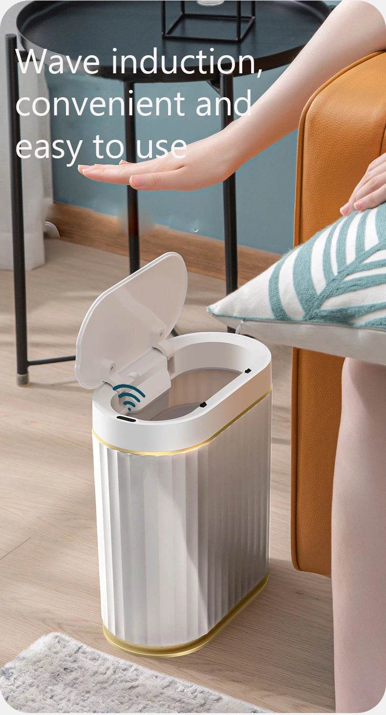 Fitzsi Essentials smart tech waste bin with wave induction for hands-free convenience