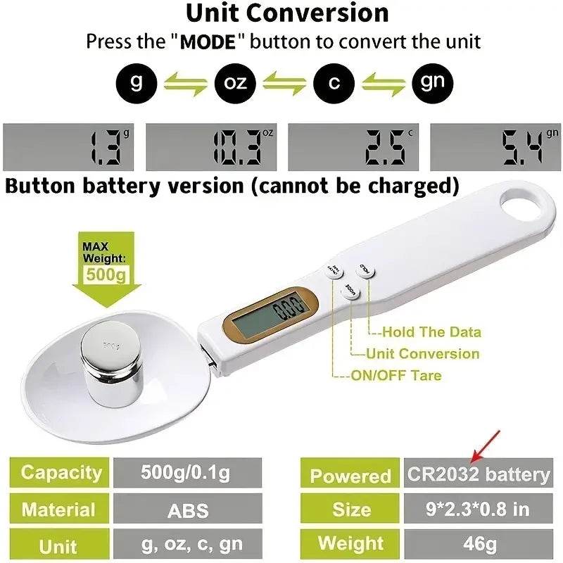 Fitzsi Essentials electronic measuring spoon featuring digital display for precise ingredient measurements